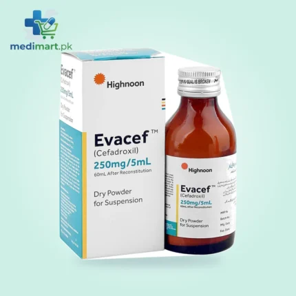 Evacef 250mg|5ml suspension