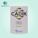 Cadik 600 mg / 800 iu / 90 mcg Tablet