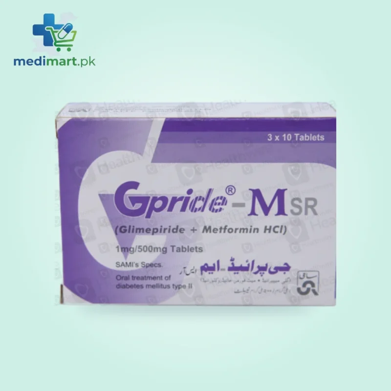 Gpride-MSR 1mg/500mg Tablet