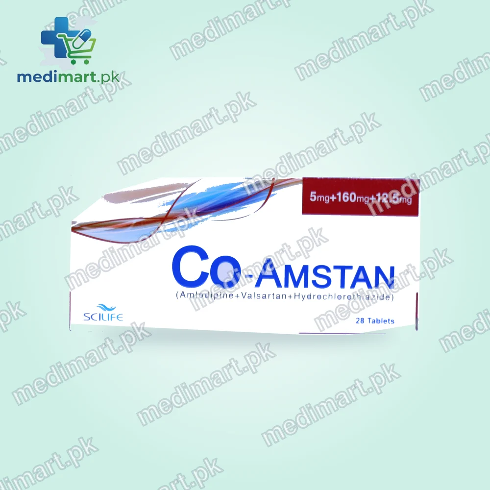 Co-Amstan 5mg + 160mg + 12.5mg Tablet Co-Amstan 5mg + 160mg + 12.5mg Tablet