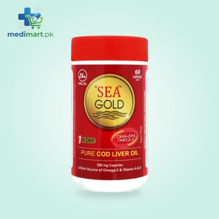 Sea Gold Pure Cod Liver Oil 500mg 60 SoftGel Capsule