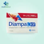 DIAMPA L XR 25MG +5MG+1000MG TABLETS